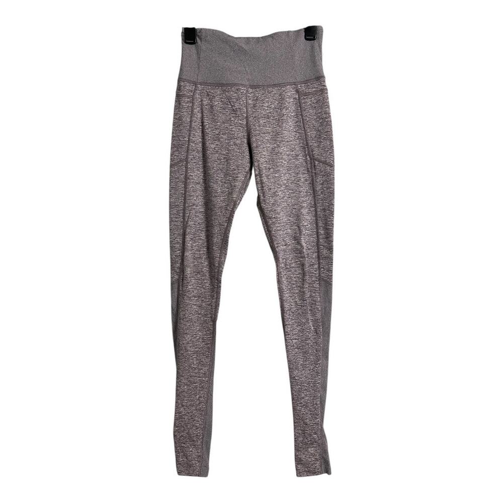 Athleta Exhale Heel Tight Small Heathered Stretch Womens Athletic Pants Small